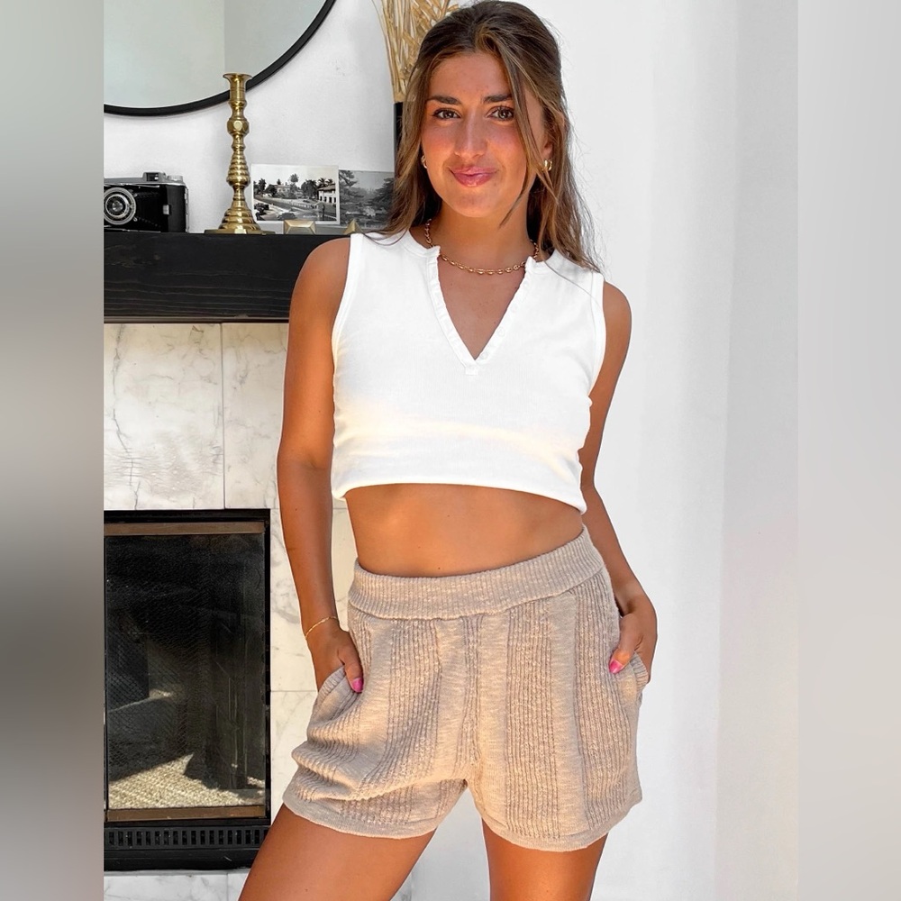Grey bandit shorts in mocha